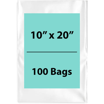 Clear poly bags Flat 10 inch (width) X 20 inch (Height) LDPE